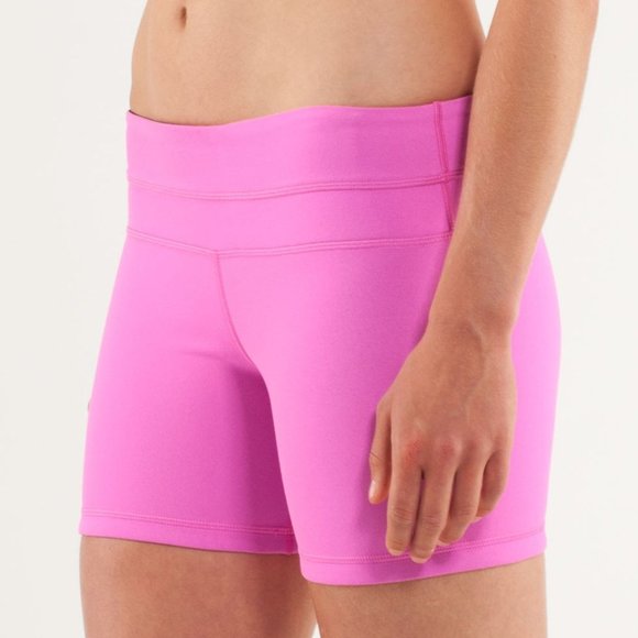 LULULEMON reverse groove bike short pink & black - Picture 4 of 8